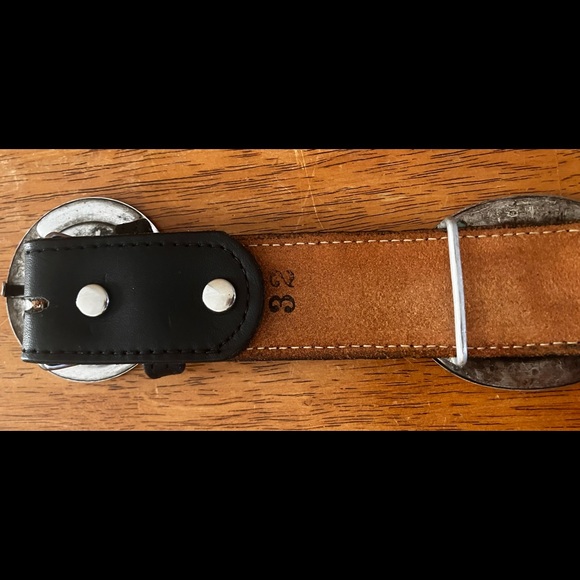 Black Leather Belt with 1950 Western Golden Age of Television actors - Picture 13 of 13